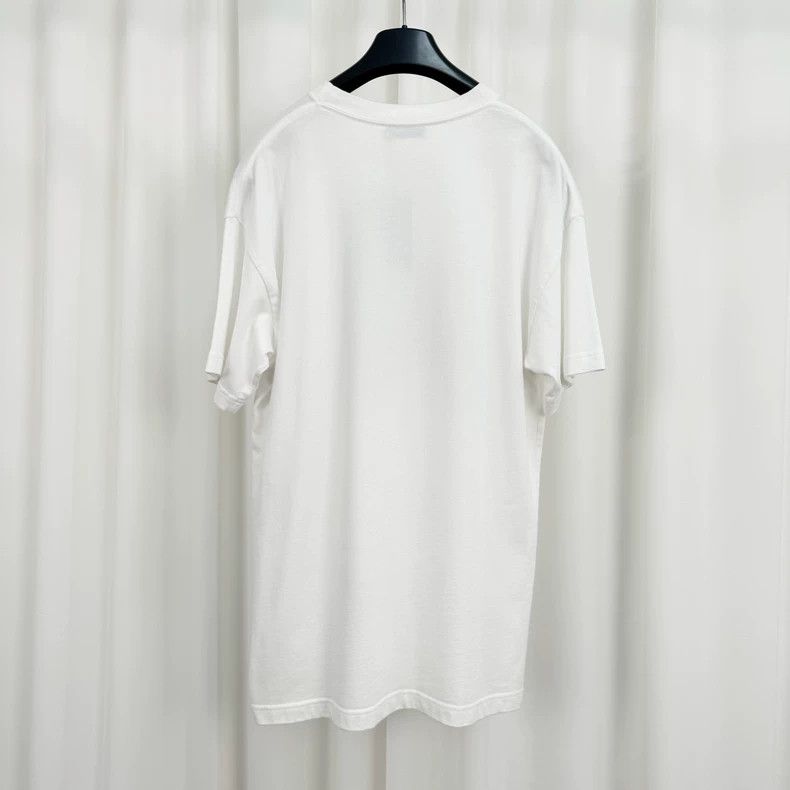 Balenciaga Balenciaga White Portrait Letter Print Short Sleeve Size US S / EU 44-46 / 1 - 3 Thumbnail