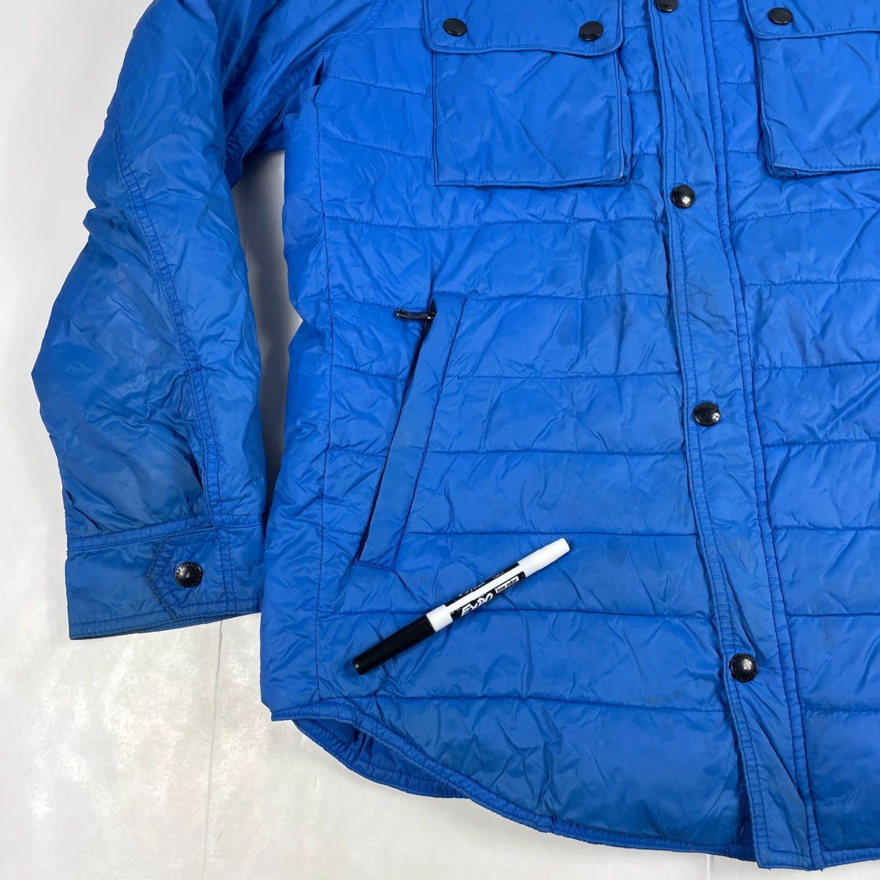 Banana Republic Banana Republic Jacket Mens Medium Blue Primaloft Puffer Full Zip Shacket Skiing Hiking Wind-Resistant Outdoor Fall Winter Spring Casual Workwear Size US M / EU 48-50 / 2 - 5 Thumbnail