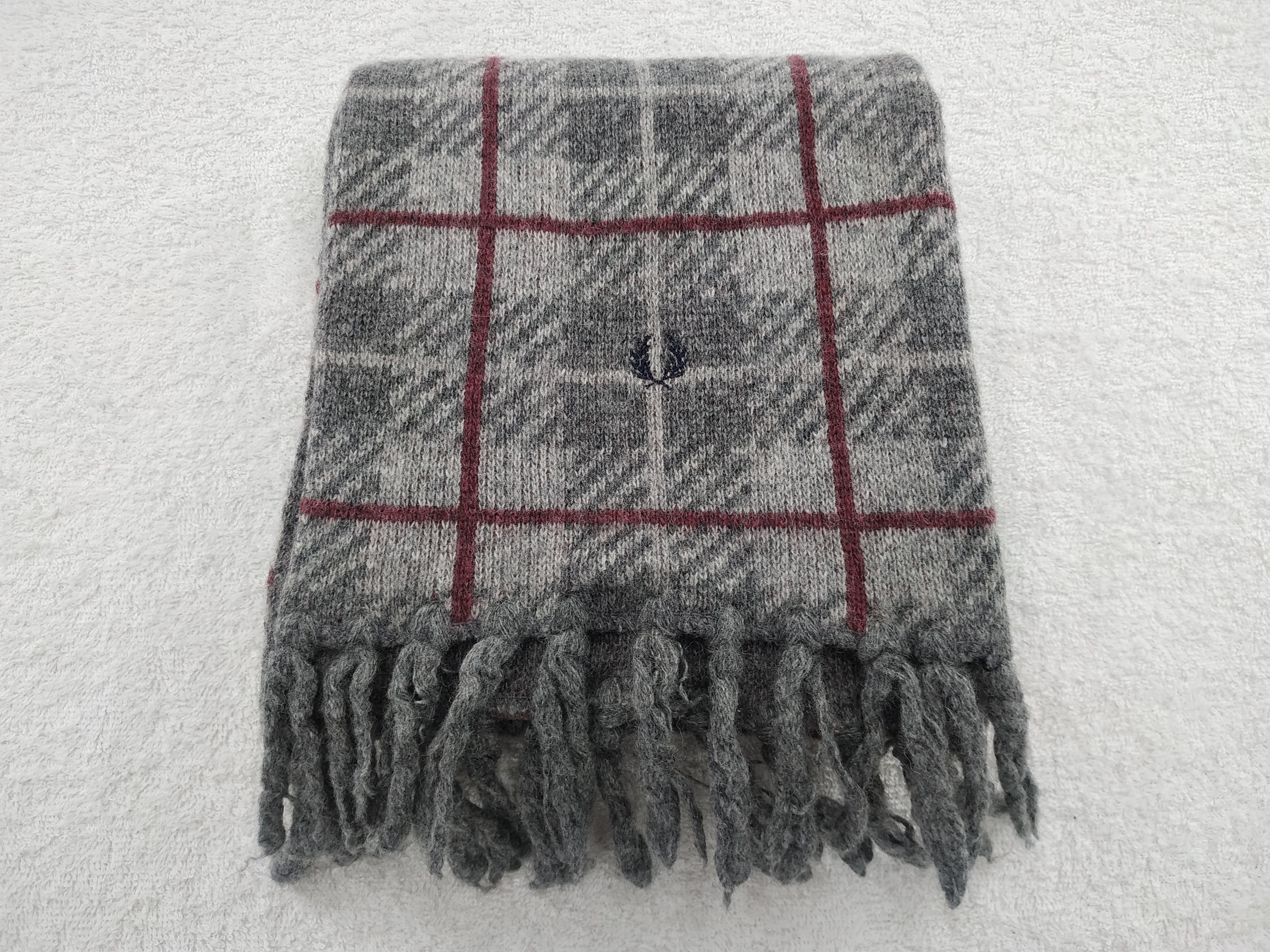 Fred Perry Vintage Fred Perry Scarf/Muffler/Neckwear MF424 Size ONE SIZE - 3 Thumbnail