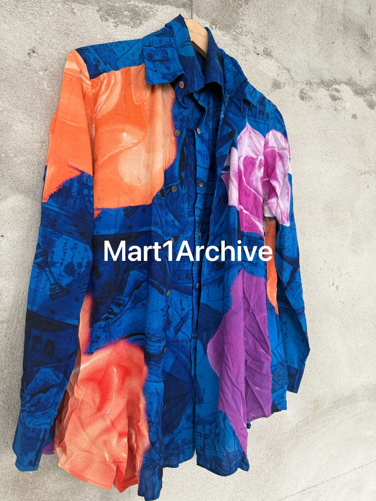 Yohji Yamamoto Yohji Yamamoto Double-Layer Trompe-l’œil Floral Shirt Size US S / EU 44-46 / 1 - 4 Thumbnail