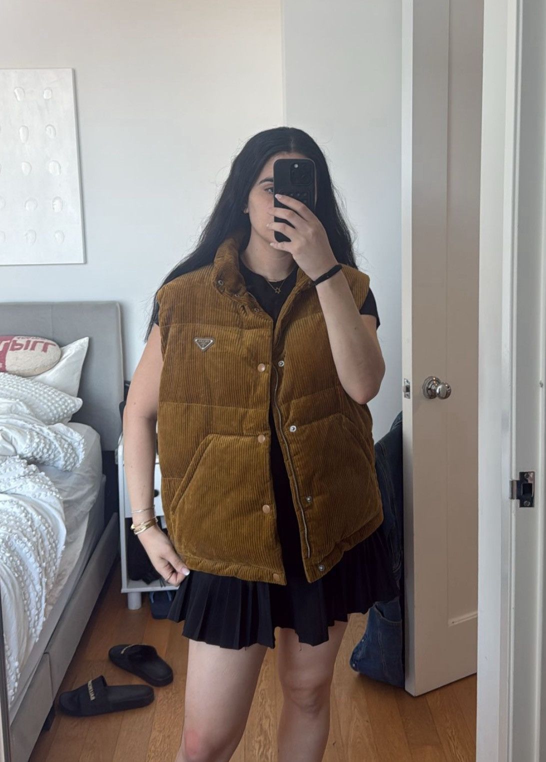 Prada Prada Velvet Corduroy Down Vest Size US S / EU 44-46 / 1 - 4 Thumbnail