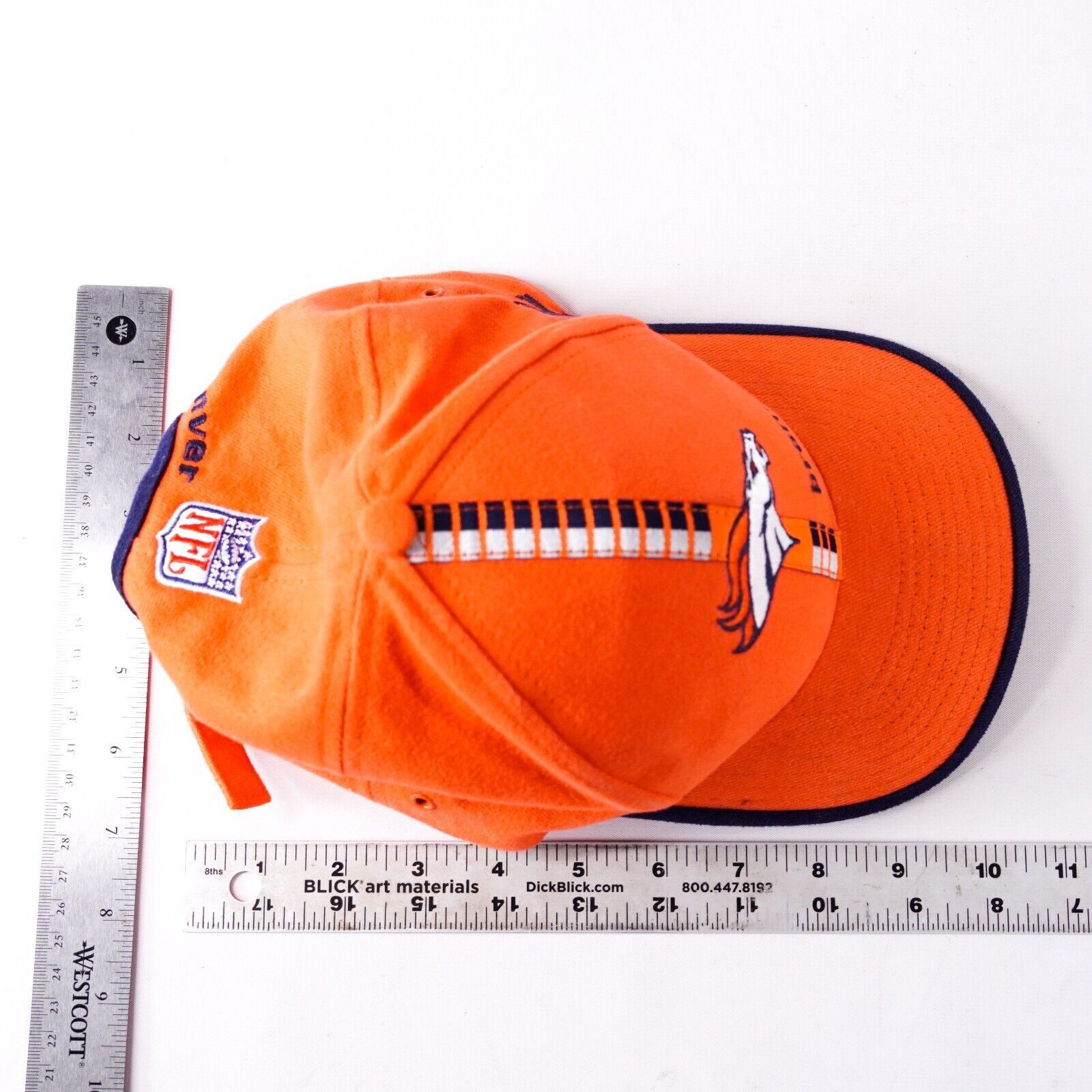 NFL Proline Denver Broncos NFL Football Baseball Hat Cap Orange Size ONE SIZE - 9 Thumbnail