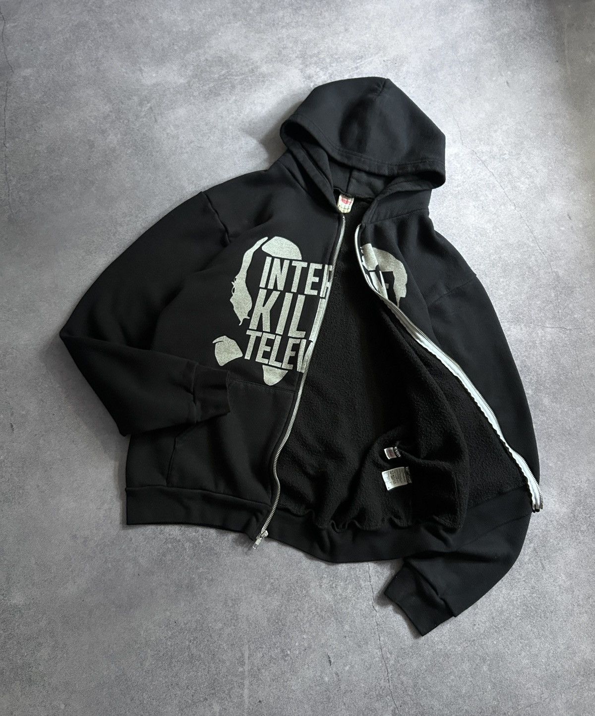 Vintage Internet Killed television big logo y2k zip-hoodies Size US M / EU 48-50 / 2 - 2 Thumbnail