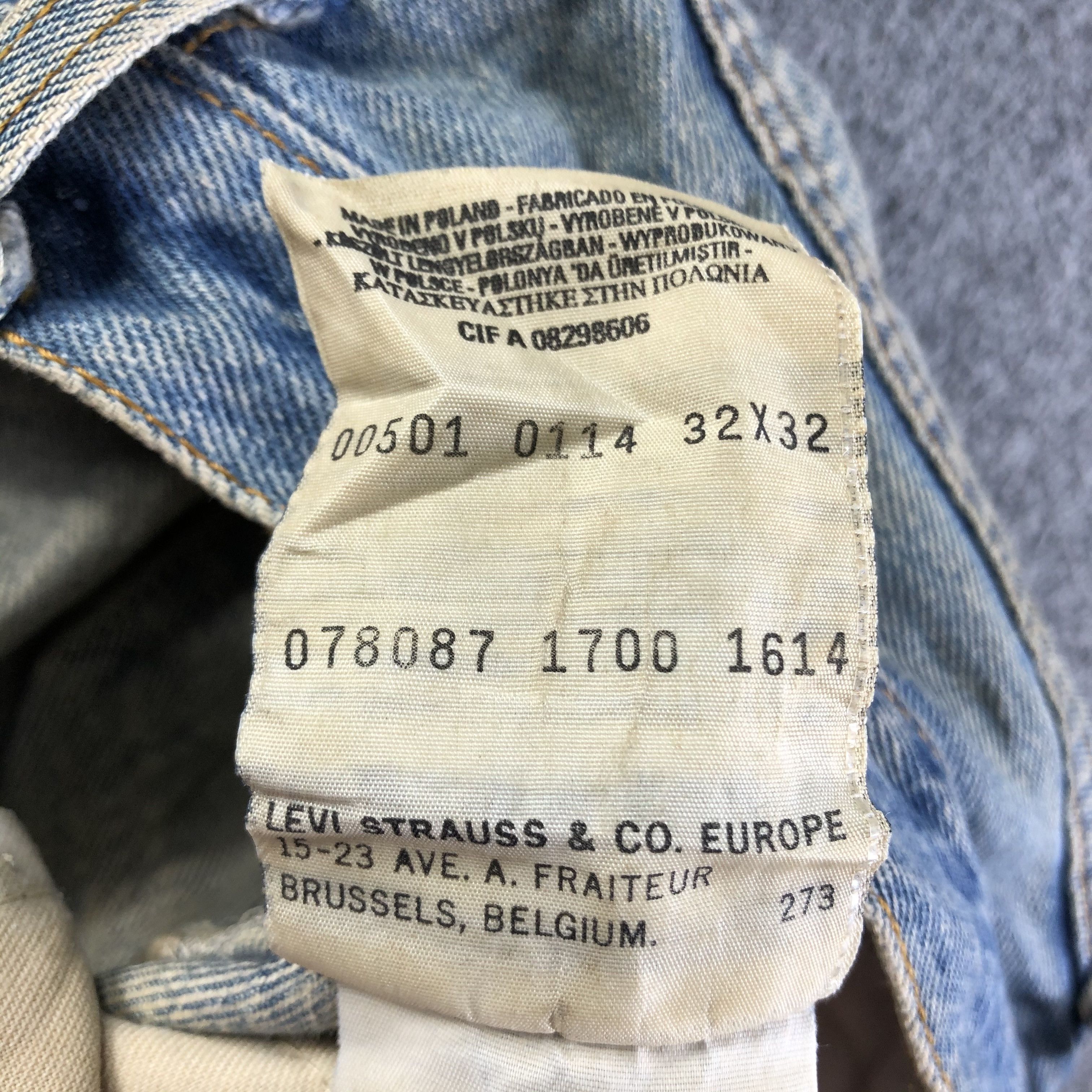 Levi's Vintage Levis 501 Jeans-J4027 Size US 32 / EU 48 - 11 Thumbnail
