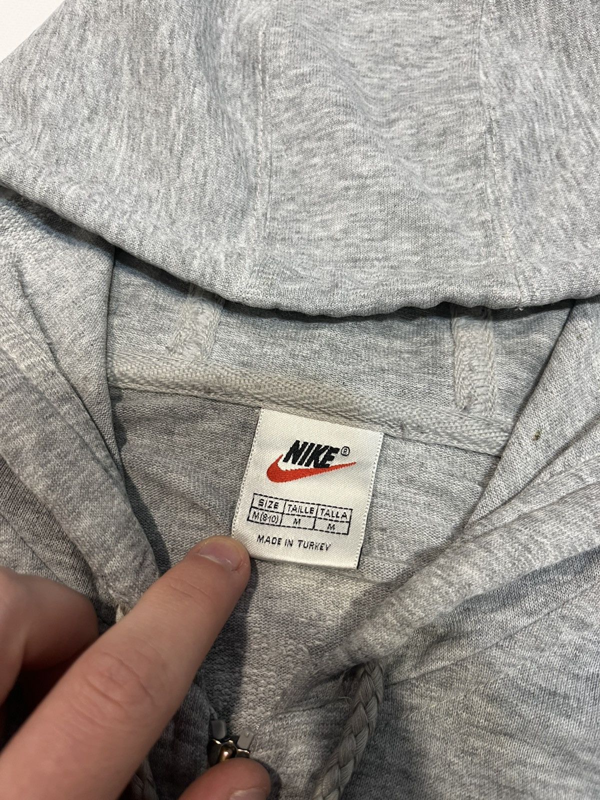 Nike Vintage Distressed Nike Zip Hoodie Size US M / EU 48-50 / 2 - 6 Thumbnail