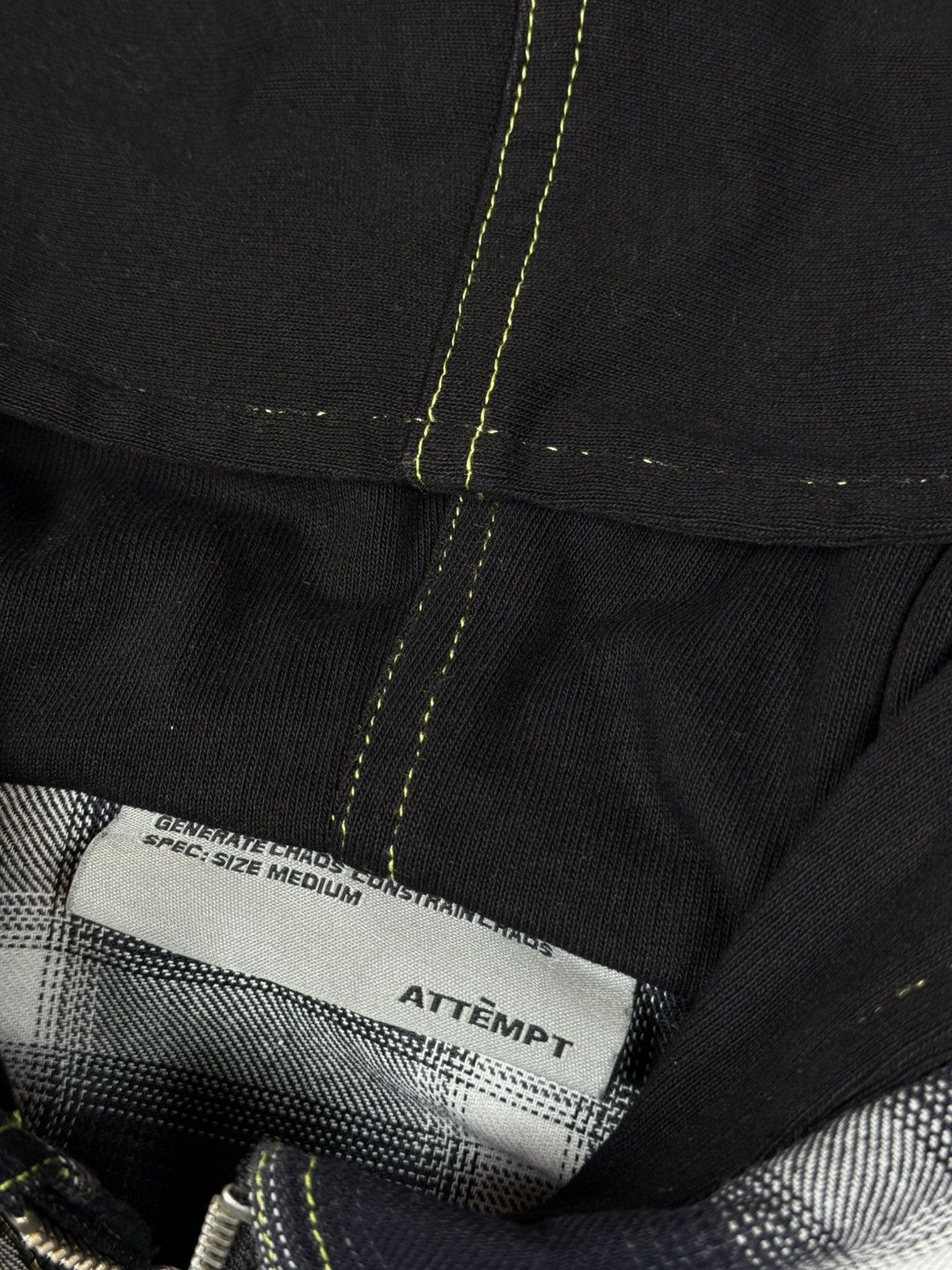 Japanese Brand × Vintage Attempt Checked Zip Hooded Shirt Jacket Size US M / EU 48-50 / 2 - 13 Thumbnail