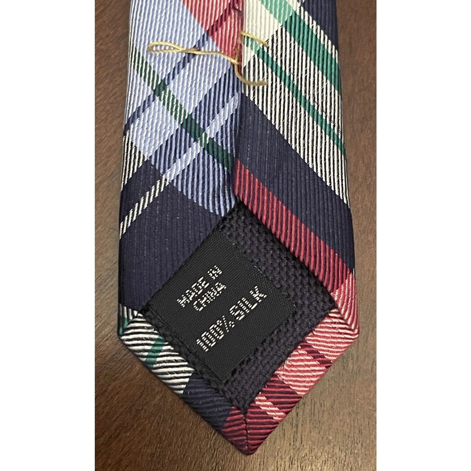 Nautica Nautica Red Blue Green 100% Silk Made In China Size ONE SIZE - 7 Thumbnail