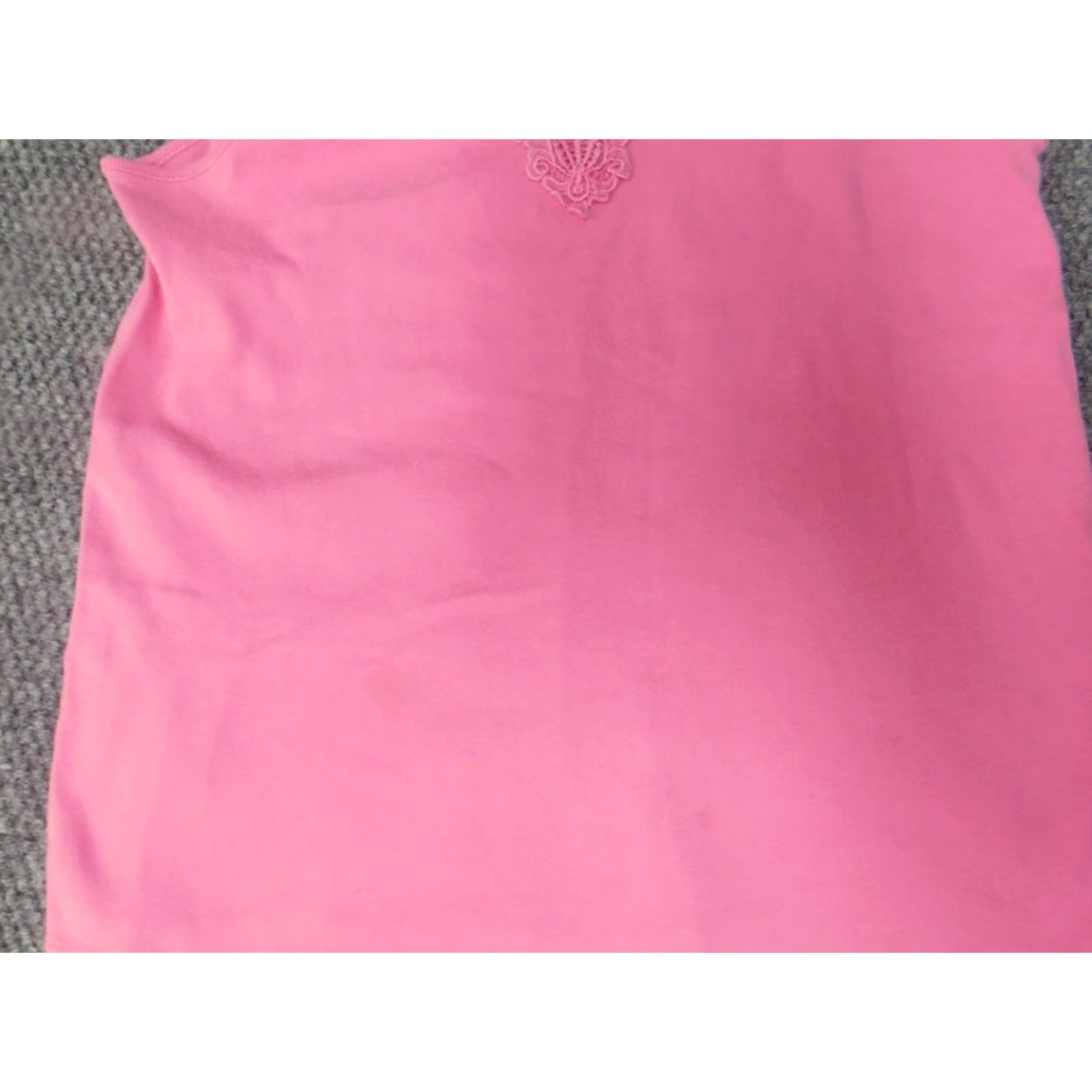 Liz Claiborne Liz Claiborne Womens Blouse L Pink Pullover Casual Everyday Stretch Crew Neck Cotton Rayon Regular Modern Classic Ladies Size L / US 10 / IT 46 - 5 Thumbnail