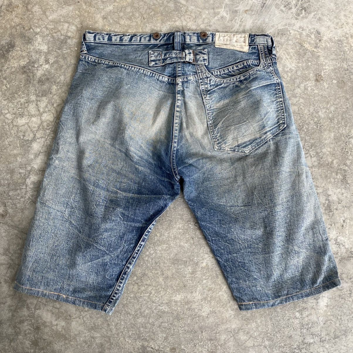 Heller's Cafe 1890’s Inspired Warehouse Duck Digger Denim Shorts Jorts Size US 34 / EU 50 - 2 Thumbnail