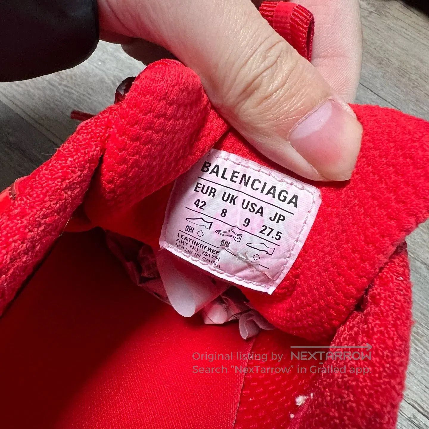 Balenciaga Balenciaga 3XL Red Distressed Dad Shoes. Size US 9 / EU 42 - 8 Thumbnail