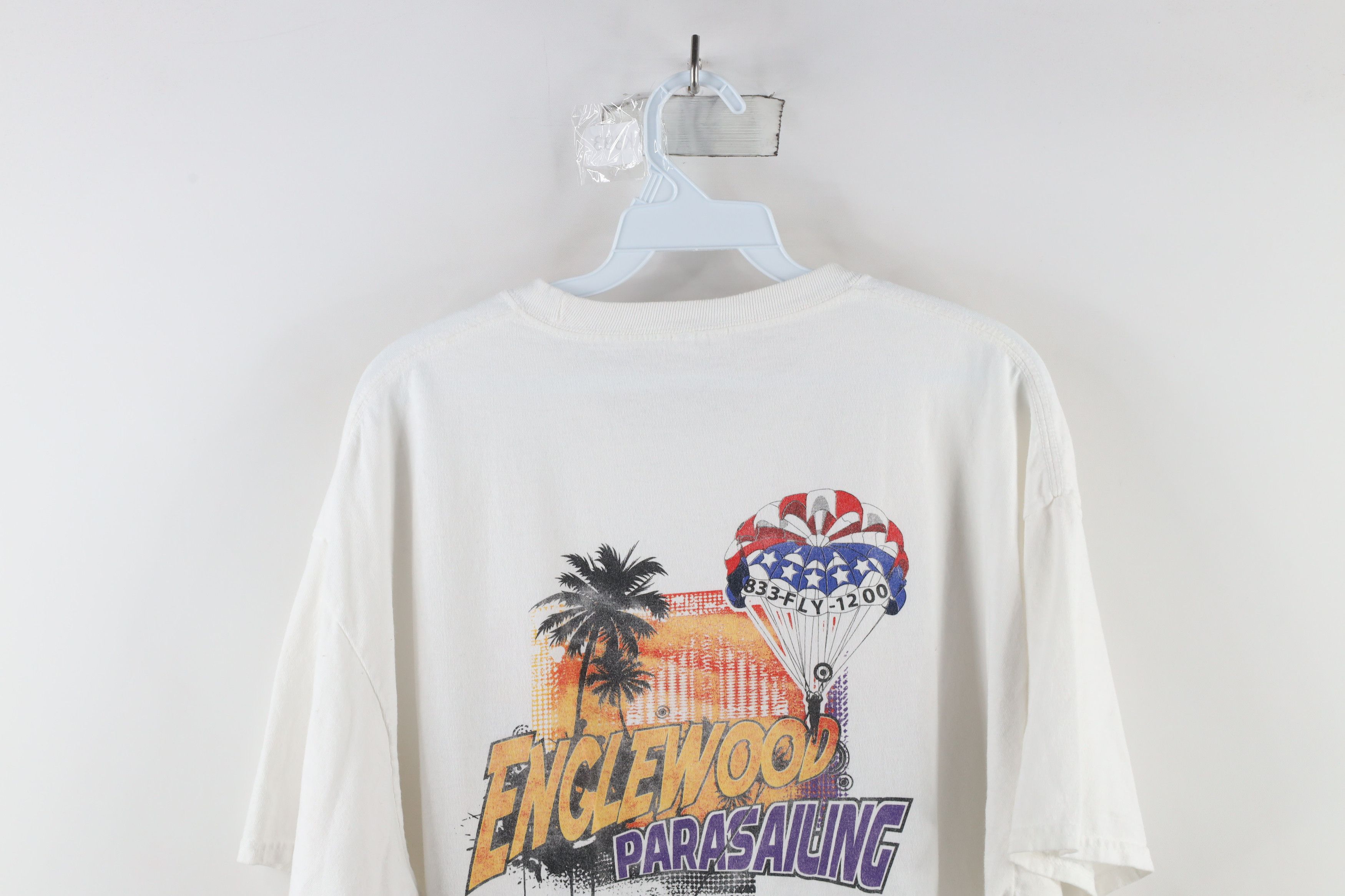 Vintage Vintage Streetwear Spell Parasailing Short Sleeve T-Shirt Size US XL / EU 56 / 4 - 9 Thumbnail