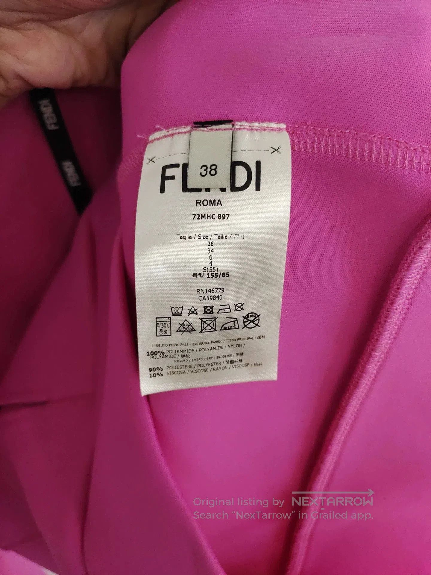 Fendi Fendi Pink Hooded Zip Jacket. Size US M / EU 48-50 / 2 - 4 Thumbnail