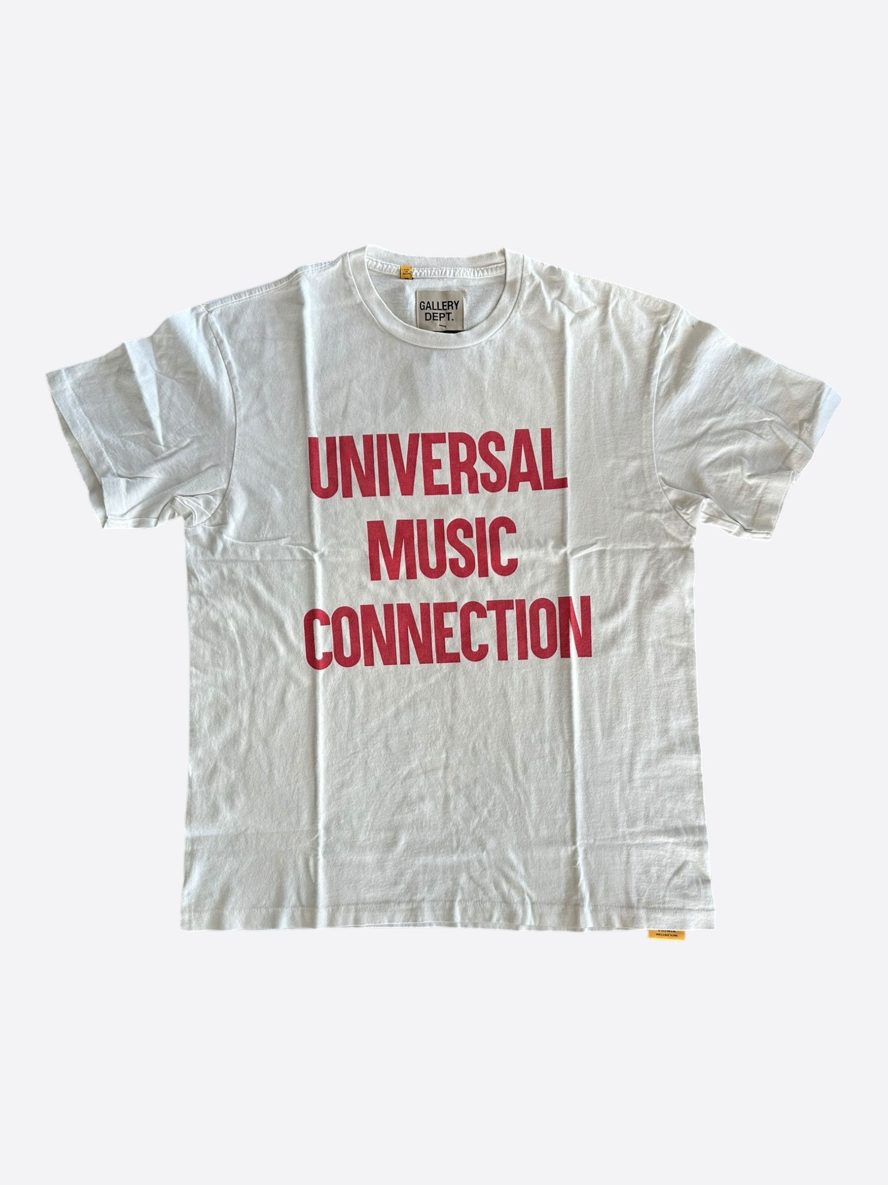 Gallery Dept. Gallery Dept White & Red Universal Music Connection T-Shirt Size US S / EU 44-46 / 1 - 1 Thumbnail