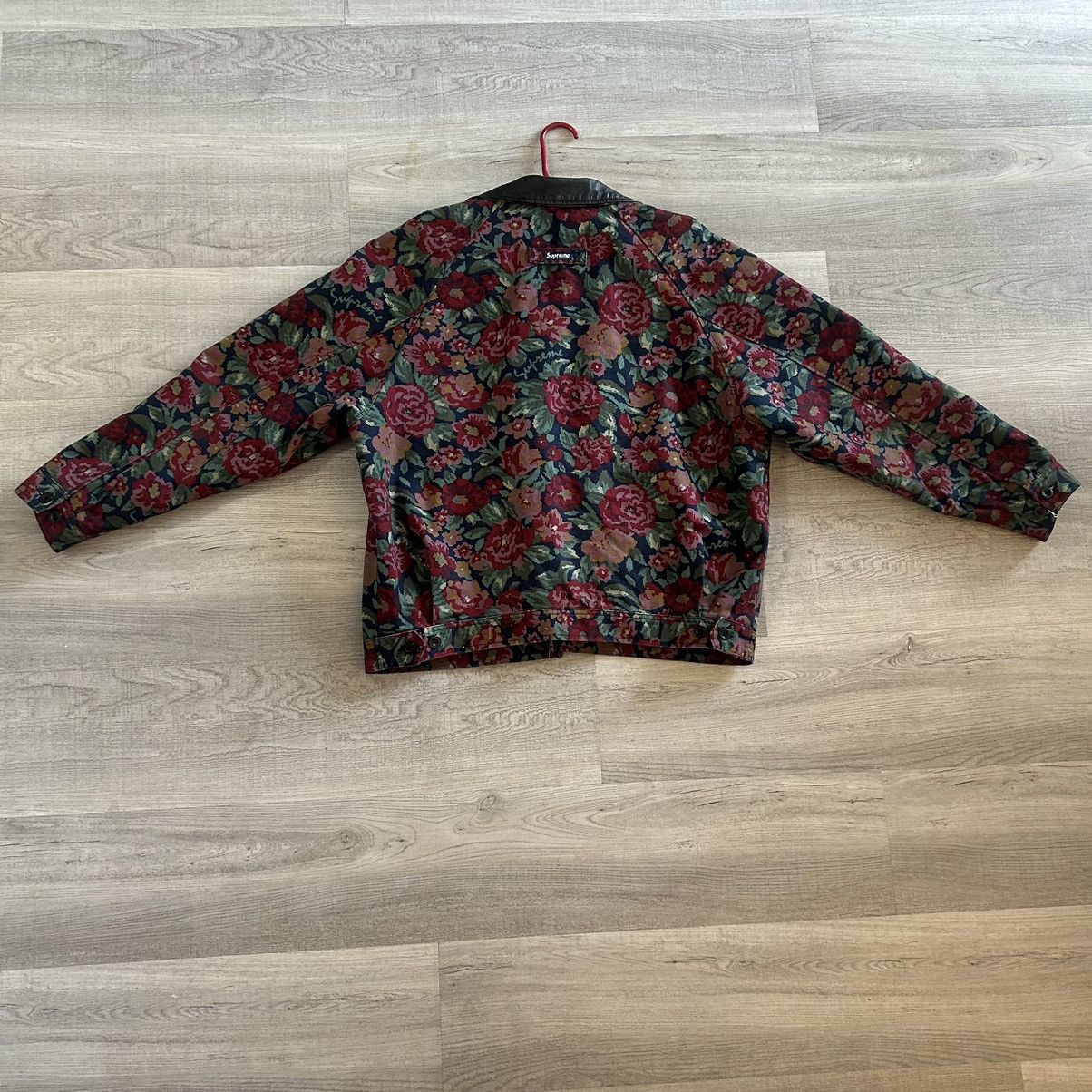 Supreme Supreme Leather Collar Work Jacket Floral Size US L / EU 52-54 / 3 - 3 Thumbnail