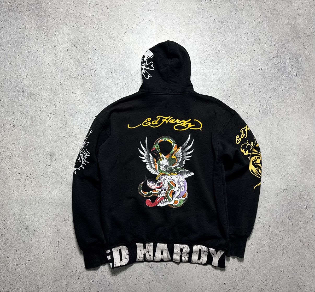 Ed Hardy Ed Hardy Tiger Full Zip Hoodie Black Size US XXL / EU 58 / 5 - 8 Thumbnail