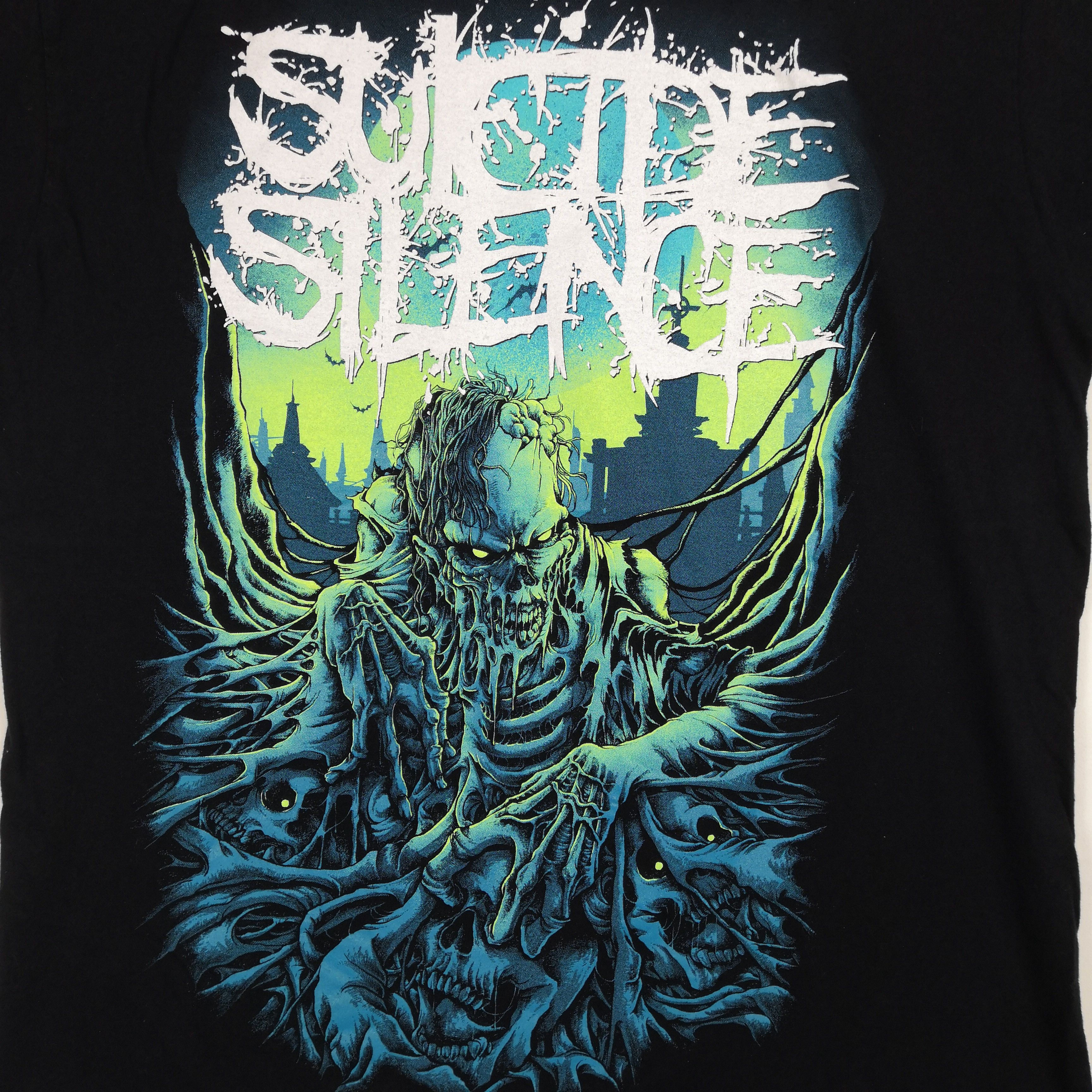 Band Tees Vintage Suicide Silence T-Shirt Skull Deathcore Band Tees Size US M / EU 48-50 / 2 - 3 Thumbnail