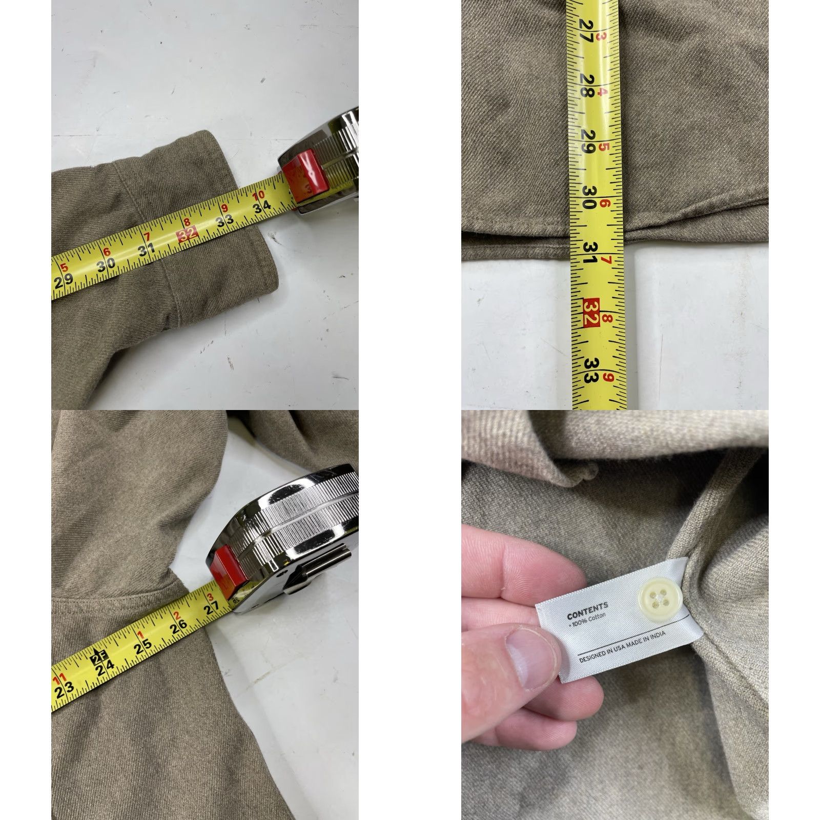 CO Best Made Co Cotton Heavy Long Sleeve Button Shirt Work Utility Beige Mens XXL Size US XXL / EU 58 / 5 - 8 Thumbnail