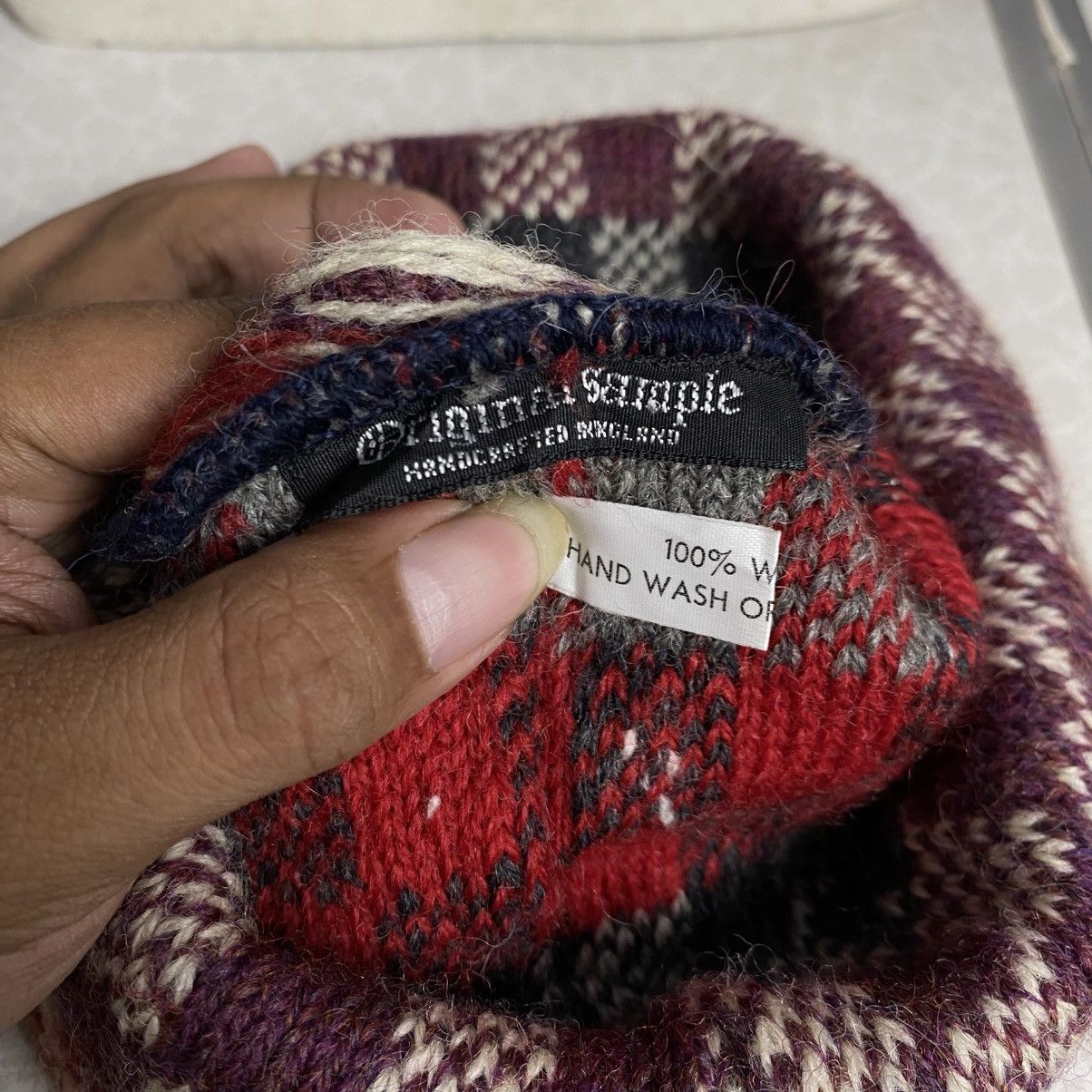 Japanese Brand × Vintage Original sample handcarfted england plaid beanie hats Size ONE SIZE - 6 Thumbnail