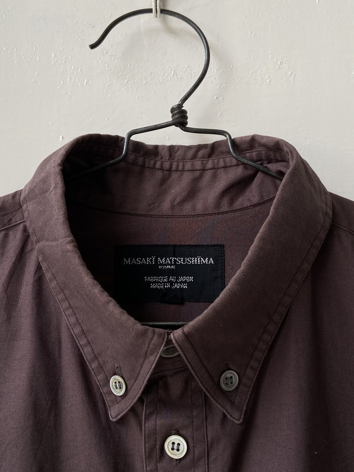 Masaki Matsushima MASAKI MATSUSHIMA Brown Shirt Size US M / EU 48-50 / 2 - 14 Thumbnail