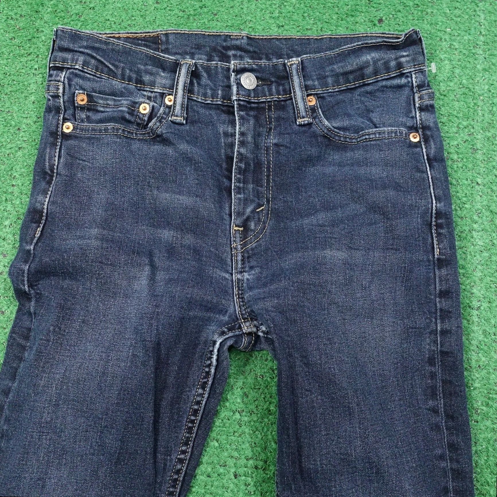 Levi's VINTAGE Levi's 510 Jeans Mens Slim Fit Skinny Denim Pants 29x30 Blue Cotton Elastane W29 L30 Size US 29 - 2 Thumbnail