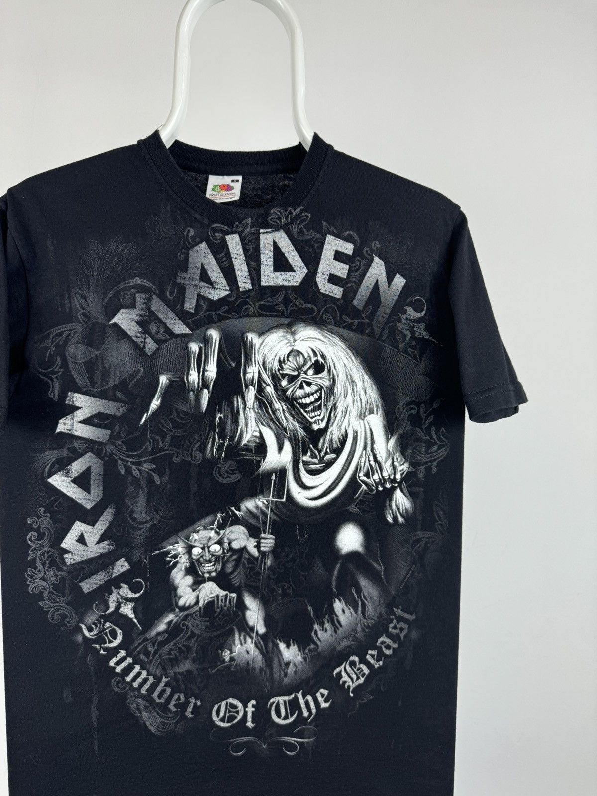 Vintage Iron Maiden Big Logo Full Printed Tee Size US S / EU 44-46 / 1 - 2 Thumbnail