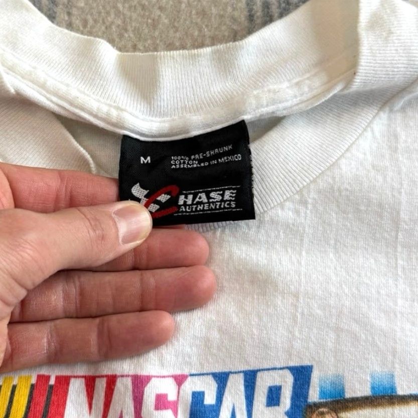 Chase Authentics VINTAGE 1999 Home Depot Nascar T-Shirt Men Medium White Short Sleeve Racing Cars 90s Sports Double Sided Size US M / EU 48-50 / 2 - 3 Thumbnail