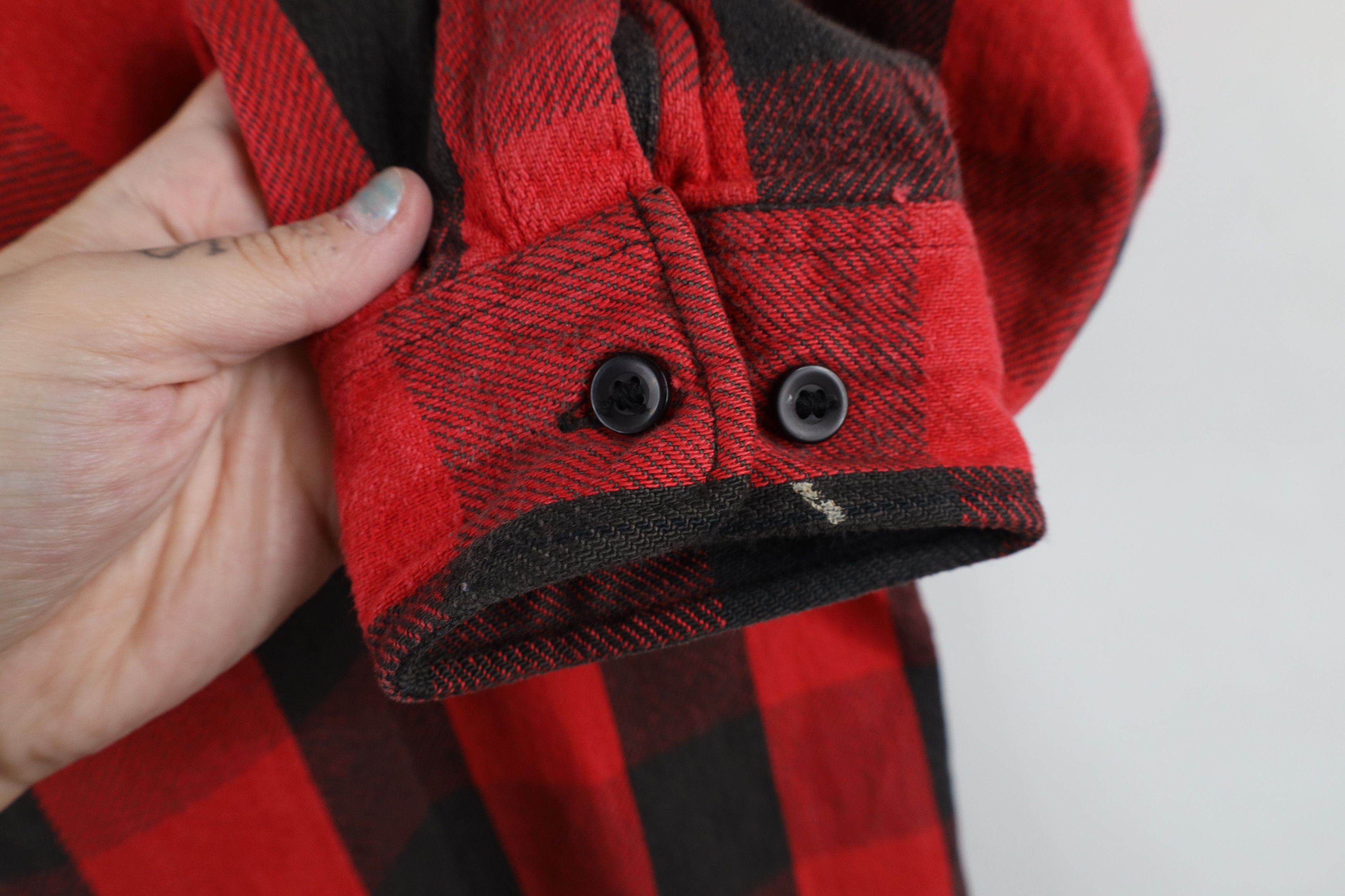 FiveBrother × Vintage Vintage 90s Five Brother Heavyweight Flannel Button Shirt Size US L / EU 52-54 / 3 - 4 Thumbnail