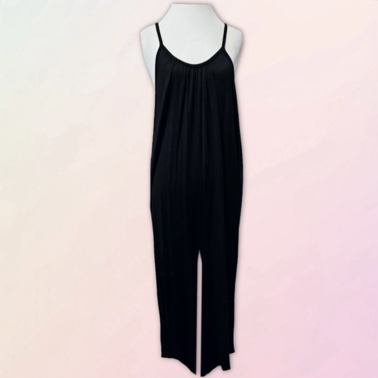 Nordstrom Antistar, Black, Oversized Boho, Midi Harem Romper Size 32" / US 10 / IT 46 - 1 Thumbnail