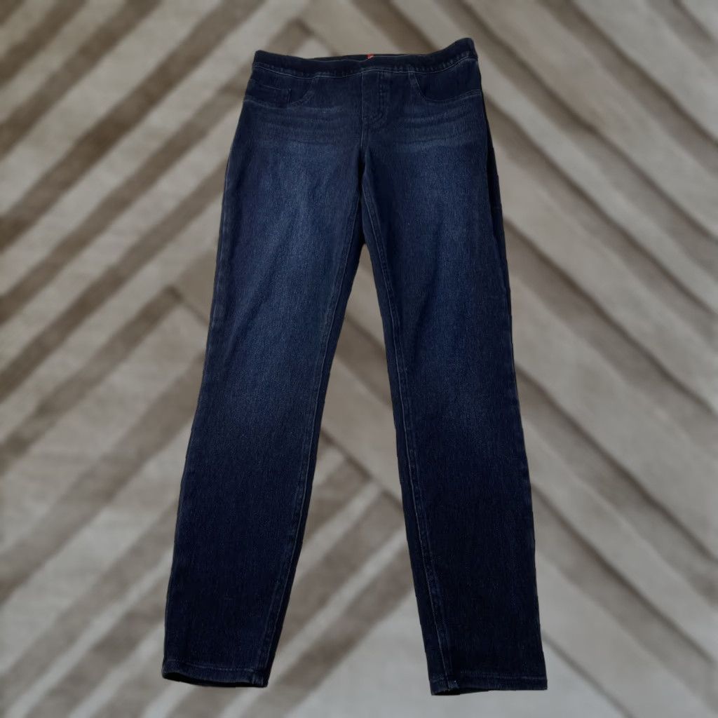 Spanx Spanx Jeans Womens Medium Pull On Jean-ish Ankle Leggings Blue 20018R Skinny Ankle Leggings City Grunge Stretch Womens Size 32" / US 10 / IT 46 - 1 Thumbnail