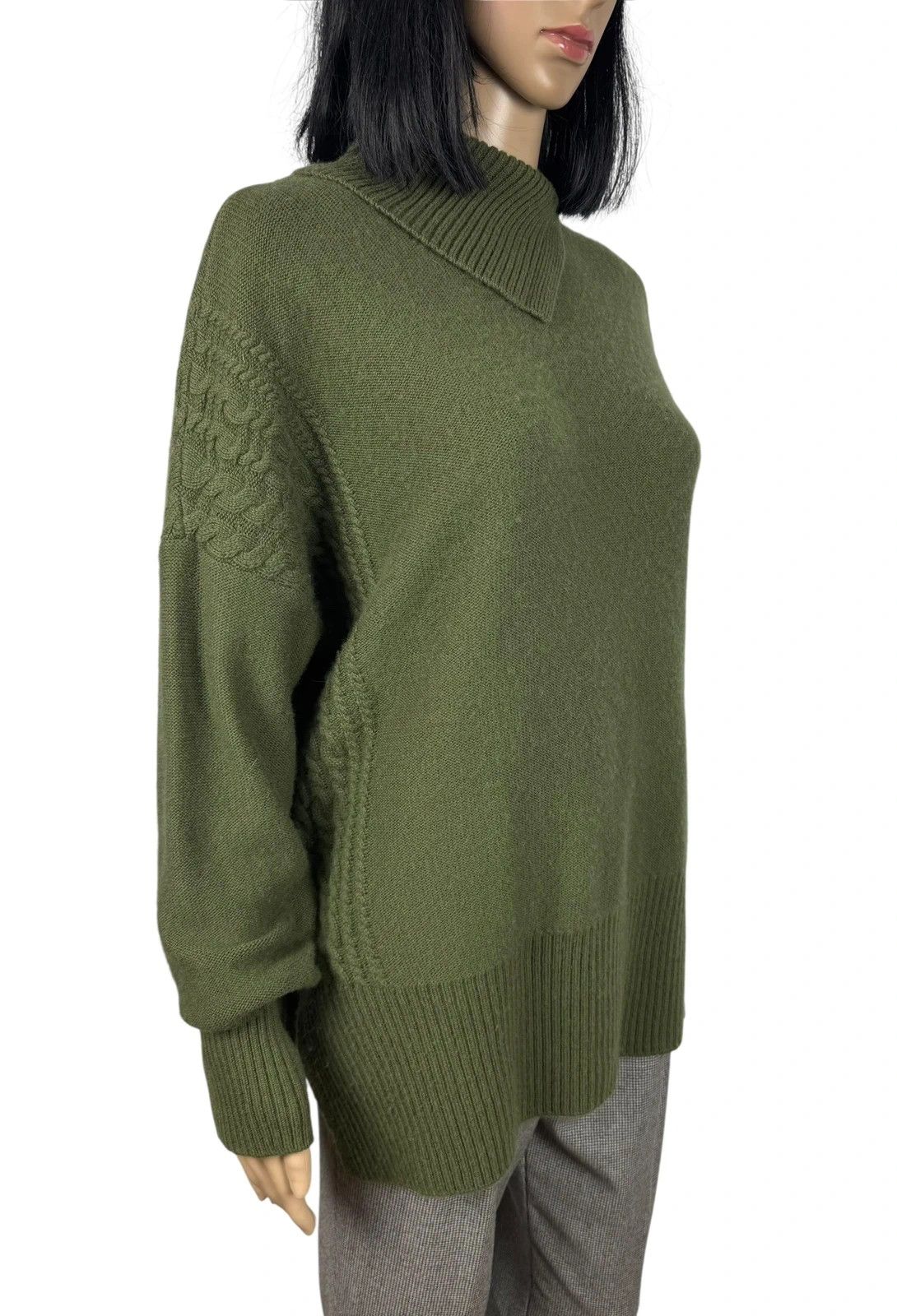 Jaeger Structured Sweater Wool Cashmere size L
