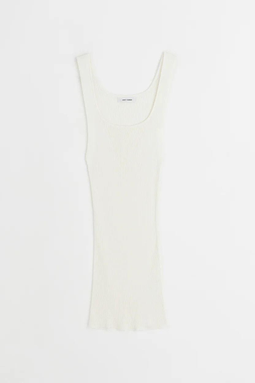 Judy Turner o1mle0425 Crew Tank Top in Chalk Size S / US 4 / IT 40 - 1 Thumbnail