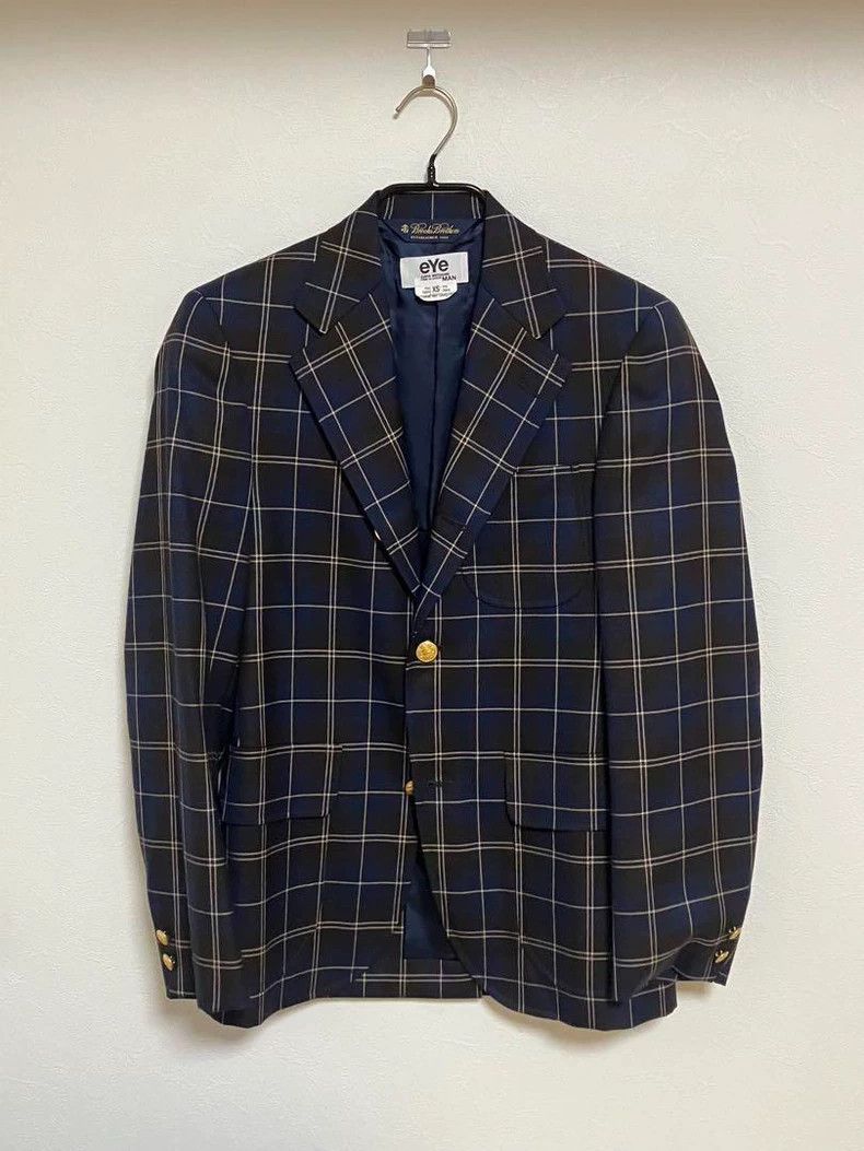 Junya Watanabe ✖️ Brooks Brothers custom gold buckle suit jacket
