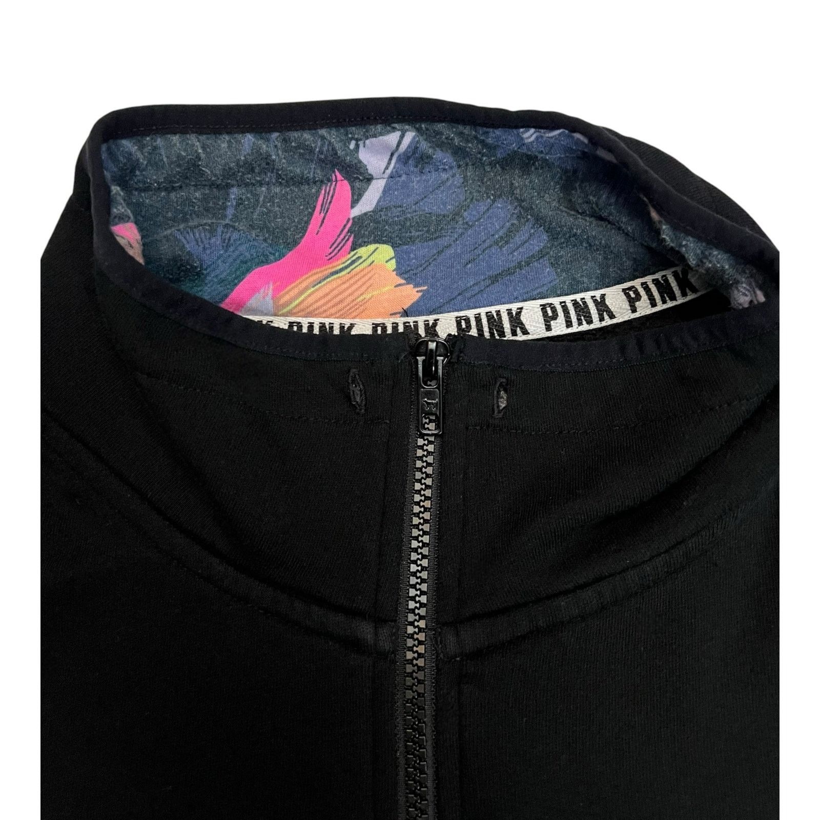 Pink Victoria’s Secret PINK Black Pullover Sweatshirt - Size M Size M / US 6-8 / IT 42-44 - 11 Thumbnail