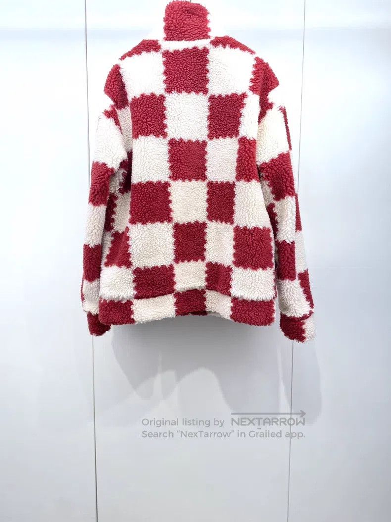 Louis Vuitton Louis Vuitton 22 red and white checkerboard teddy jacket Size US XXL / EU 58 / 5 - 2 Thumbnail