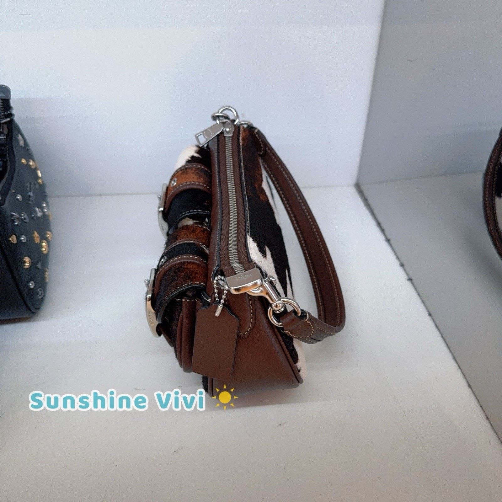 Coach NWT Coach Ashton Bag Cow CCC83 cow printed haircalf Sv/Cow Size ONE SIZE - 5 Thumbnail