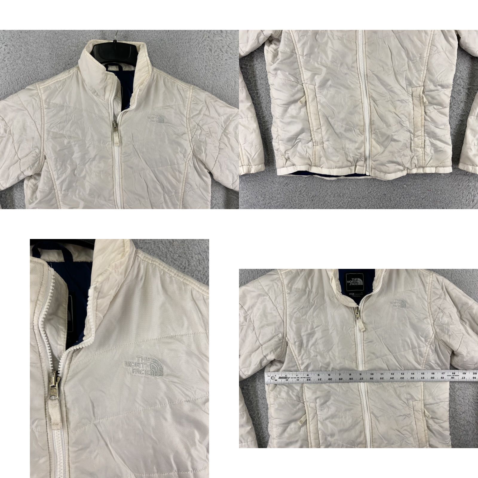 The North Face The North Face Jacket Womens Small White Nylon Shell Insulated Mock Neck Warm Size S / US 4 / IT 40 - 8 Thumbnail