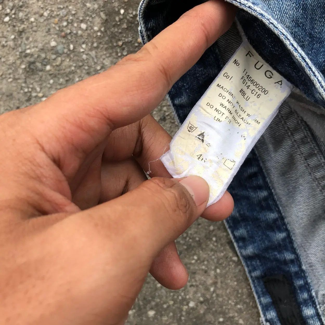 GOSTAR DE FUGA × If Six Was Nine × Le Grande Bleu (L.G.B.) Gostar De Fuga Waxed Jeans Size US 31 - 5 Thumbnail