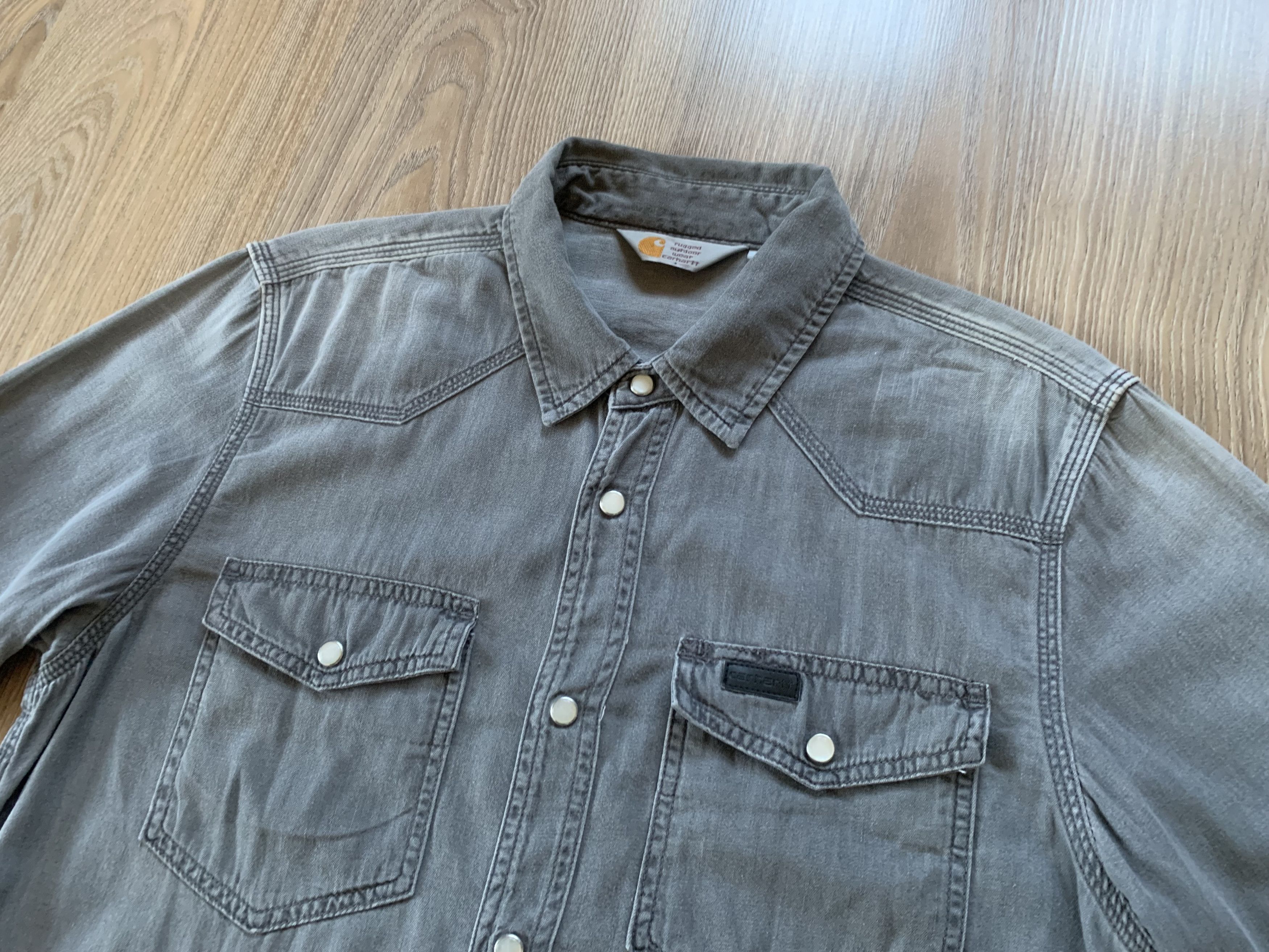 Carhartt Carhartt Howdy Denim Long Sleeve Grey Shirt Size US M / EU 48-50 / 2 - 4 Thumbnail