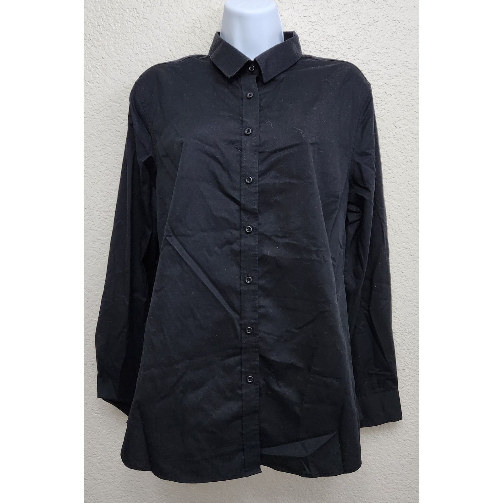 Other Port Authority Black Button Up Collard Long Sleeves Large Size L / US 10 / IT 46 - 1 Thumbnail