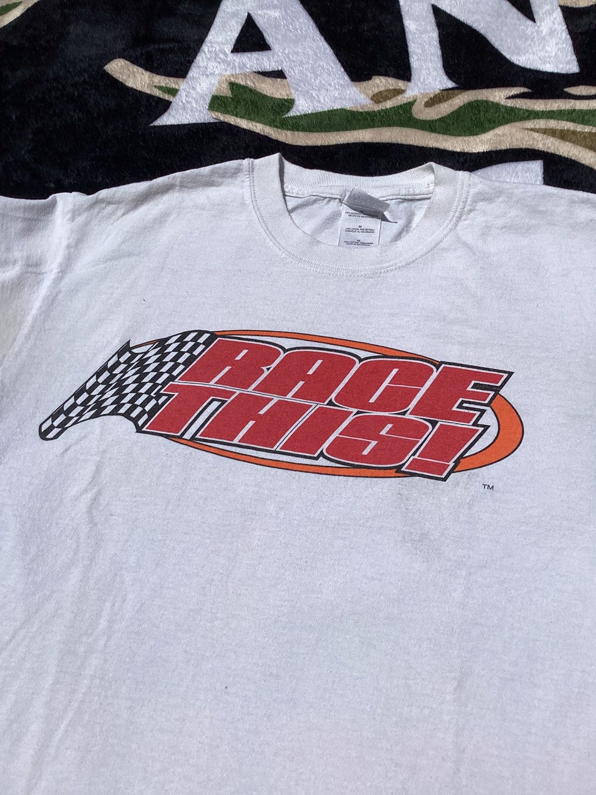 Gildan × Vintage Vtg Y2K race this you’ve been passed by girl racing T-shirt Size US M / EU 48-50 / 2 - 4 Thumbnail