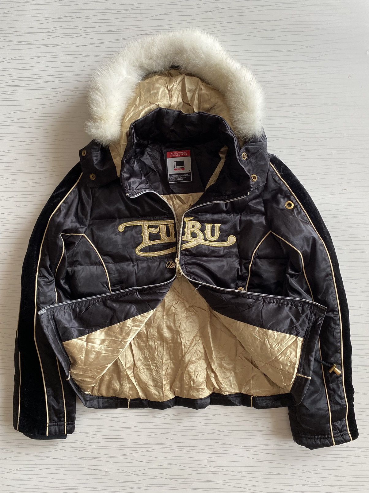 GOSTAR DE FUGA × If Six Was Nine × Le Grande Bleu (L.G.B.) Vintage Fubu Fur Winter Puffer Jacket Size US M / EU 48-50 / 2 - 17 Thumbnail