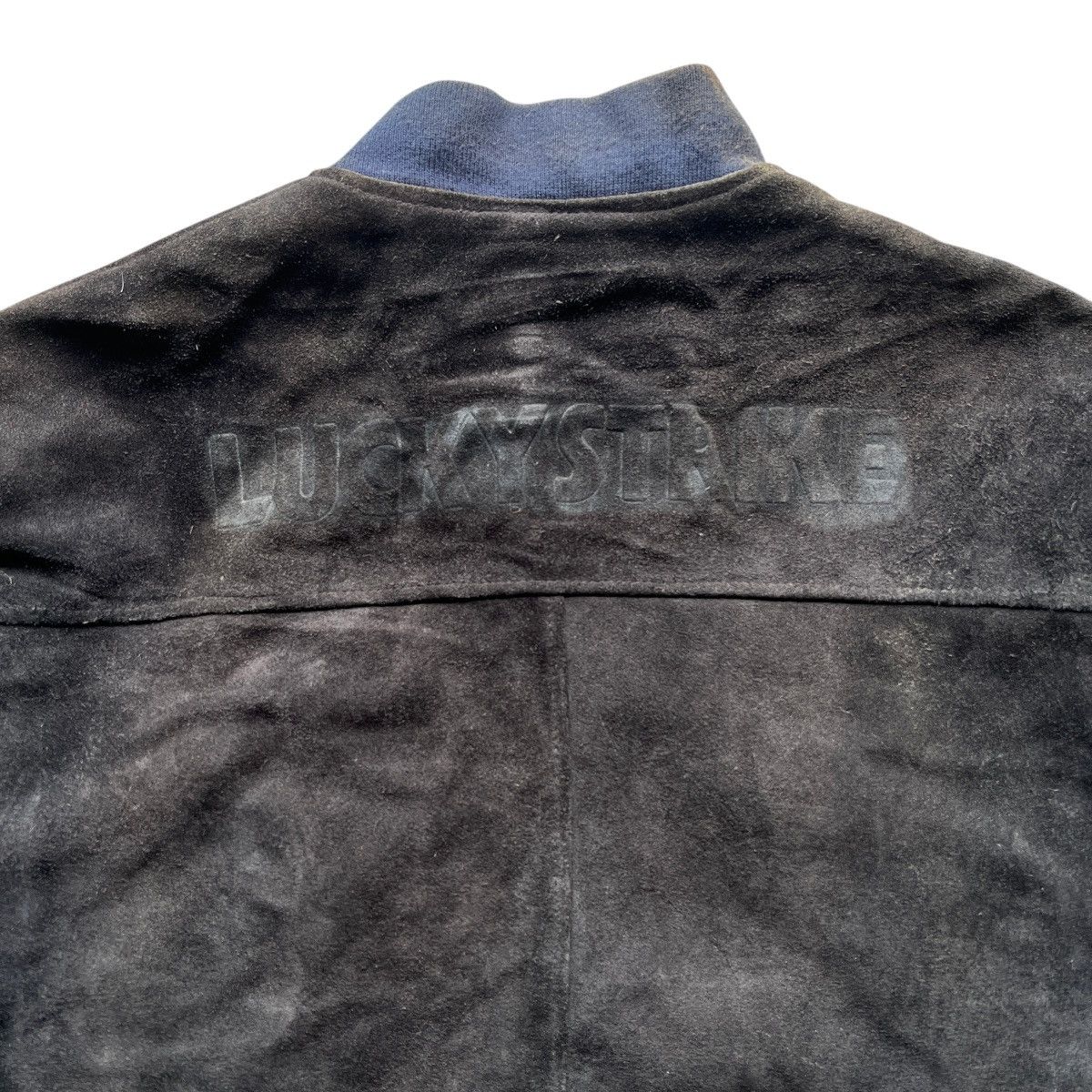 Sports Specialties 🔥 VINTAGE LUCKY STRIKE SUEDE COWHIDE BOMBER JACKET SIZE L Size US L / EU 52-54 / 3 - 9 Thumbnail
