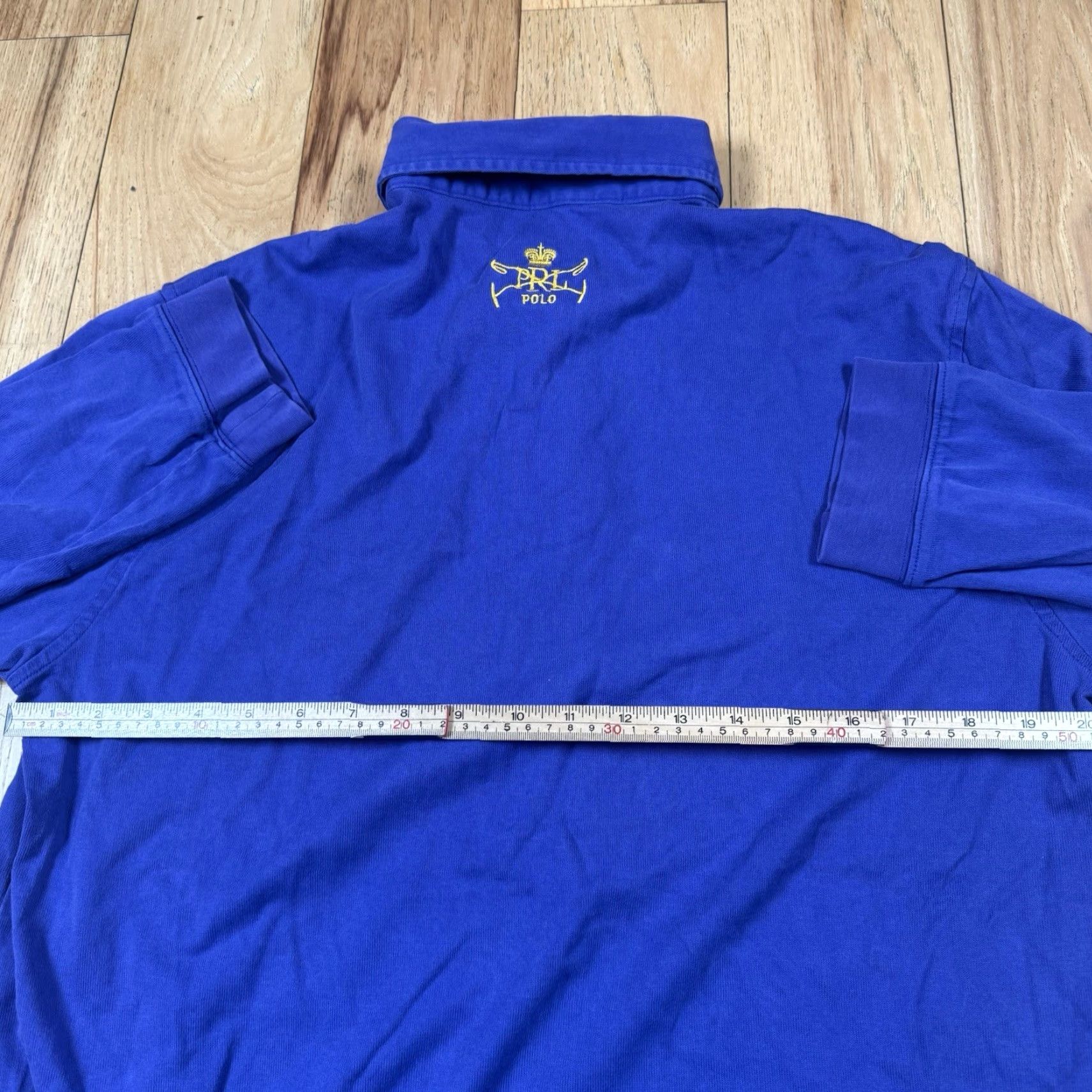 Ralph Lauren Ralph Lauren Polo Rugby Shirt XXL Purple Embroidered Equestrian NYC Men Long Sleeve Size US XXL / EU 58 / 5 - 5 Thumbnail