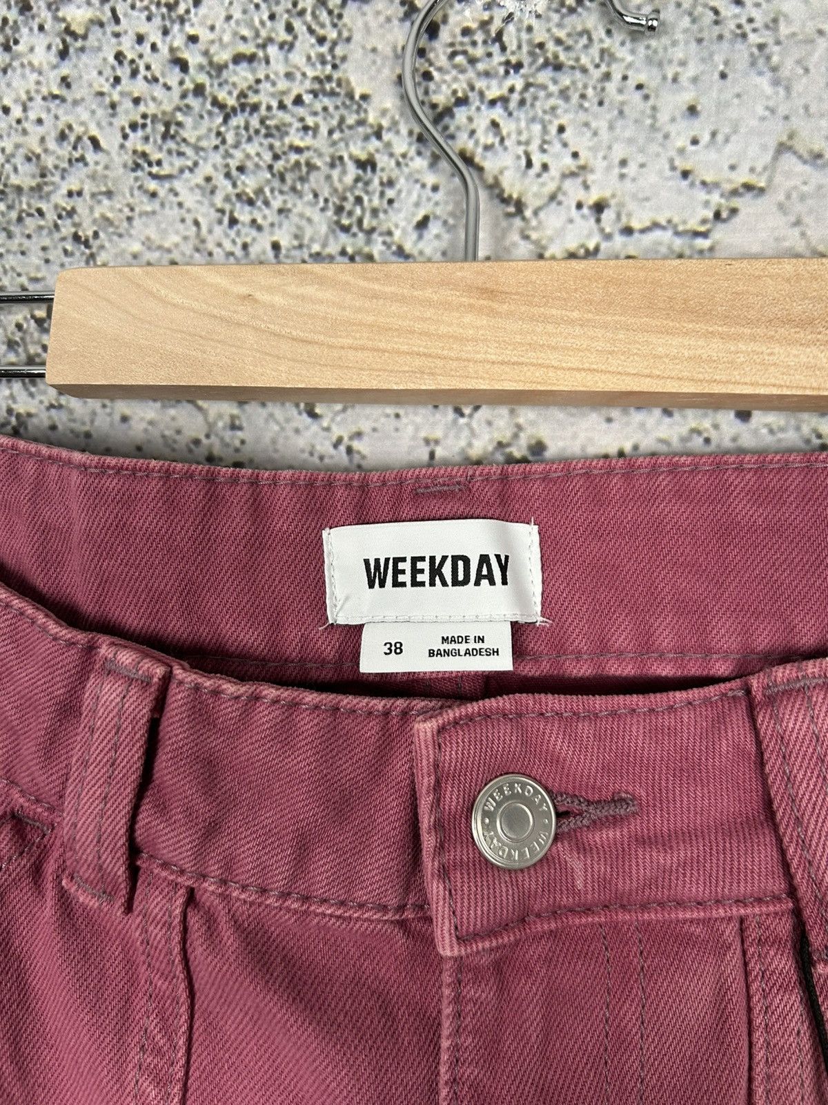 Weekday Weekday Pink Cargo Jeans Streetwear Baggy Rap Skate Size 26" / US 2 / IT 38 - 6 Thumbnail