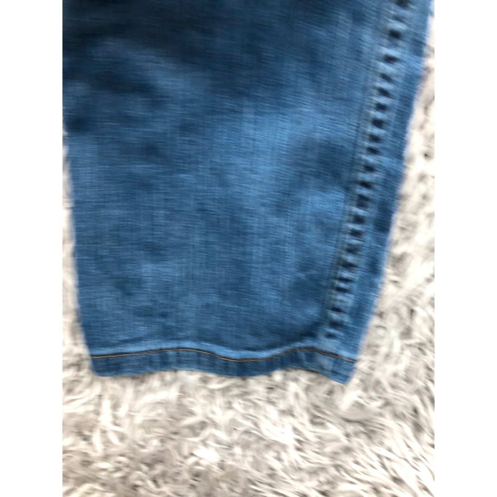 George George Straight Jeans Mens Regular 32x30 Blue Denim 5-Pocket Straight Mid Rise Belt Loops Size US 32 / EU 48 - 7 Thumbnail