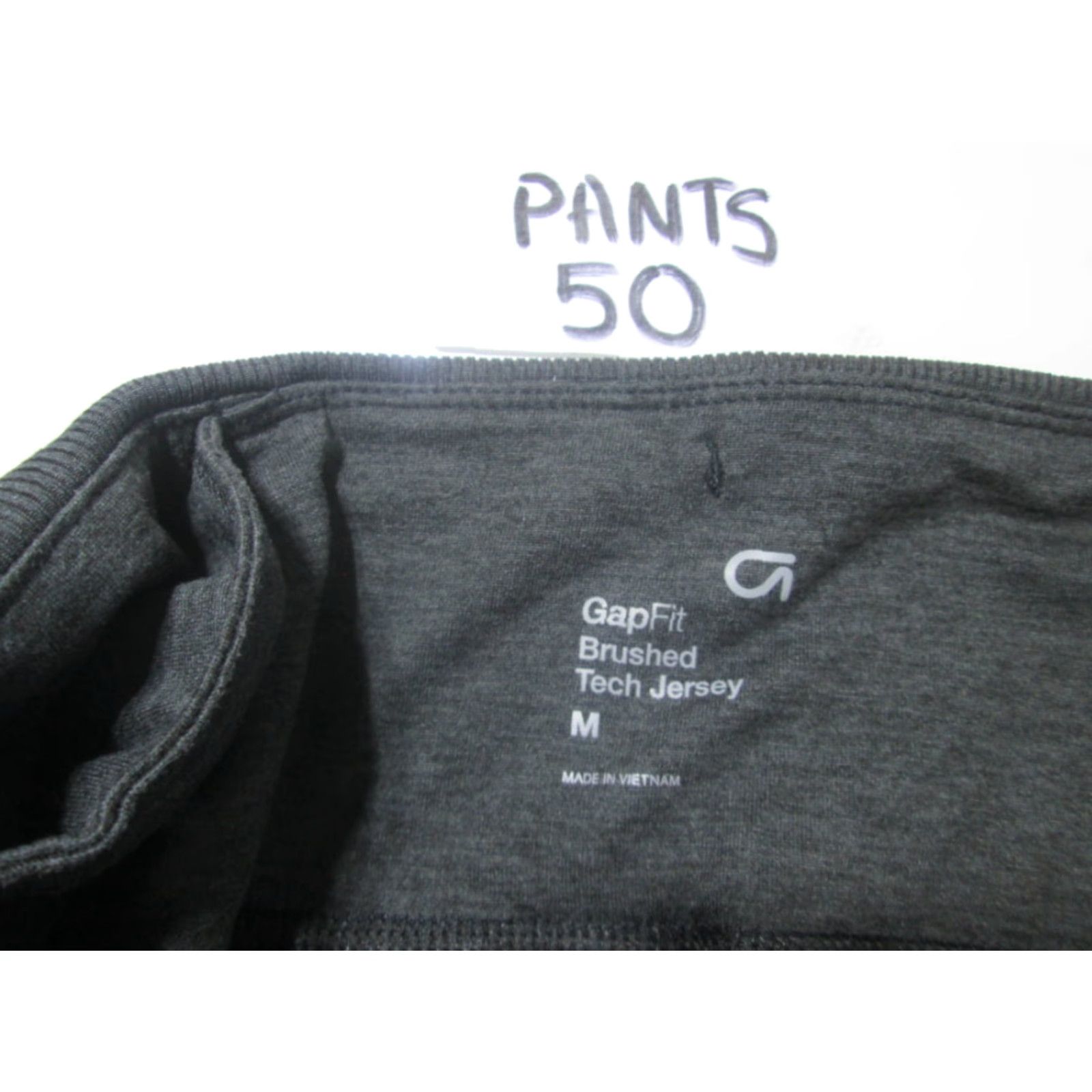 Gap Gap Track Pants Womens M Dark Gray Stretch Logo Athleticwear Pull On Solid Regular Waistband Shirt? Size 32" / US 10 / IT 46 - 7 Thumbnail