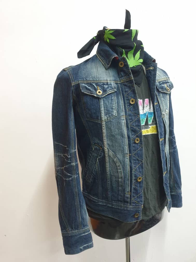 Japanese Brand Mind Blow Japan brand blue raw denim jacket Size US M / EU 48-50 / 2 - 11 Thumbnail