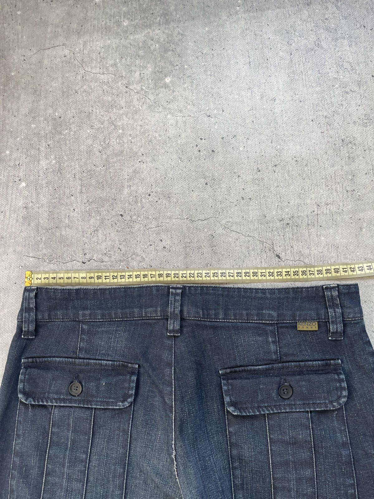 Kenzo × Vintage vintage kenzo jeans nice design distressed denim Size US 33 - 8 Thumbnail