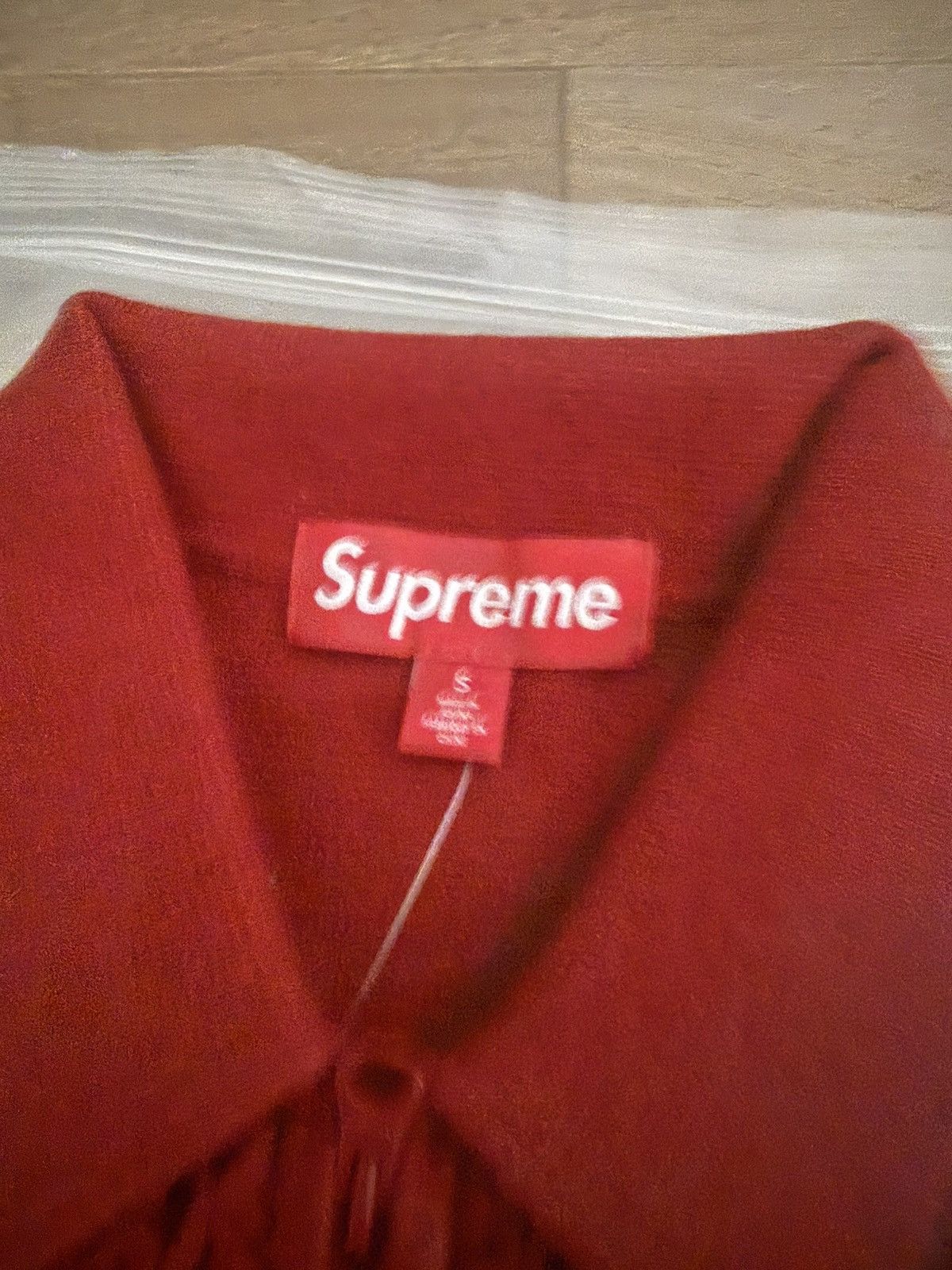 Supreme Supreme 25SS Crochet Zip Up Cardigan Size Small Red Size US S / EU 44-46 / 1 - 2 Thumbnail