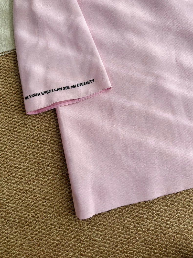 Valentino Valentino Cotton, wool, mixed mulberry silk, pink feathers Size M / US 6-8 / IT 42-44 - 4 Thumbnail